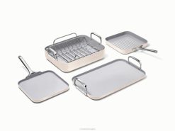 edények X86D49 négyszögletes edénykészlet krém Caraway